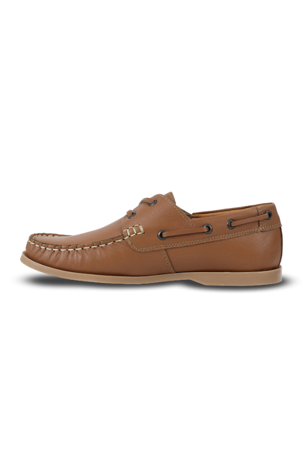 Zapato Casual De Caballero Tipo Mocasín Nautico color Miel marca Rams Cottons